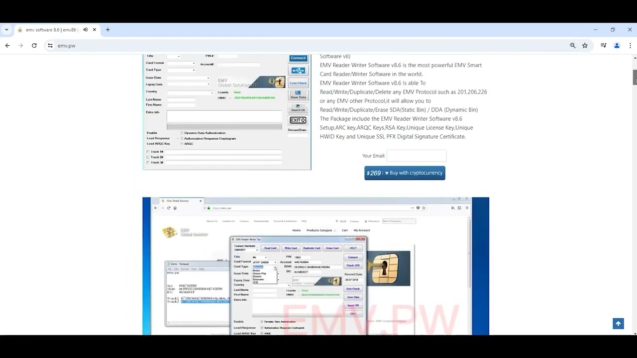    EMV software v8 6 EMV Reader Writer card (2026 UPDATE NO GATE KEEPING) 