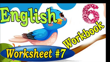 My English Workbook-7 |6th Class | 6 Class| PSEB | Worksheet 7 | Fully Solved