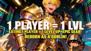 Eating 1 Player = 1 Level Up Epic Gear! Reborn as a Goblin!