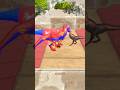 Super Spiderman T-rex Deathrun #superman #spiderman #dinosaur #trex #shorts #arbs