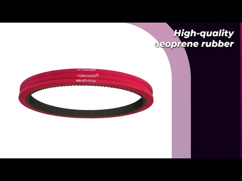 Red rubber coating endless  feeder friction belts synchronous belt