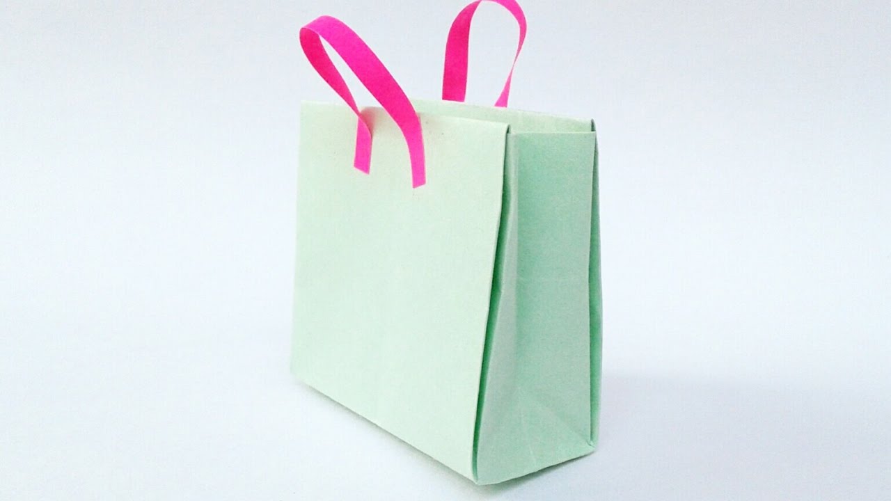 How To Make A Origami Paper Bageasy Tutorials Origami T Bag