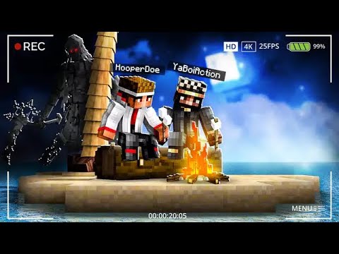 We were stuck on an island for 24 hours… but we weren’t alone! (Scary Minecraft)