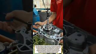 Precision Engine Assembly Process Explained #mechanics #engineering #shorts