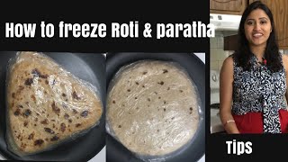 How to Freeze Cooked Roti Chapati Paratha for 2-3 Weeks | Homemade Frozen Chapati & Paratha