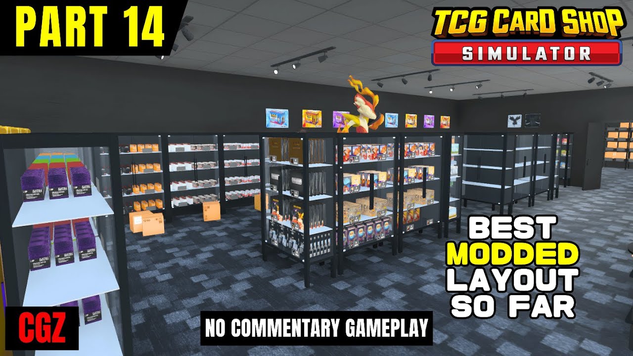 Creating the BEST MODDED Layout - TCG Card Shop Simulator PART 14 ...