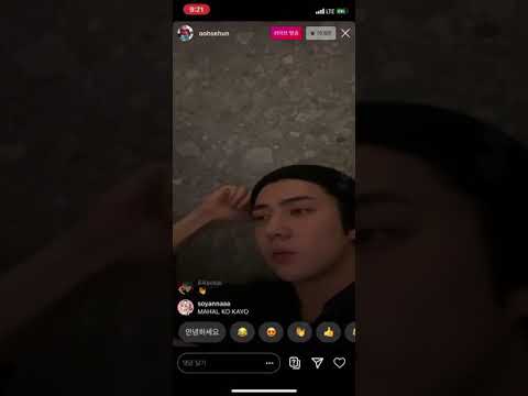 세훈 찬열 인스타그램 라이브 2020.08.13