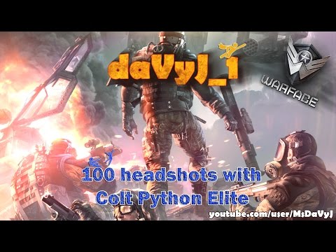 [Warface] 100 headshots with Colt Python