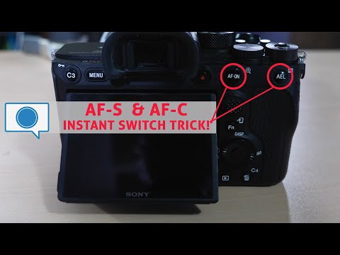 Sony a7R III & a7R IV Trick for Instant Switch between AF-S and AF-C (Eye-AF)