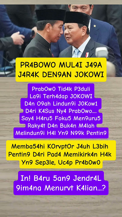 Prabowo Jaga Jarak Dengan Jokowi #fyp #viral #viralreels #viralvideo #viralshort #viralshort #trend