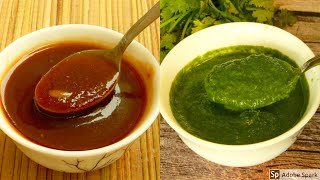 2 chutneys for chaat, Dahi bhalla, pani puri, sandwich | चाट चटनी रेसिपी | Green and Red chutney screenshot 5