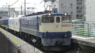 【ロイヤルエクスプレス甲種】EF65-2096+マニ50 2186+伊豆急2100系R-5編成 JR宇都宮線間々田駅通過