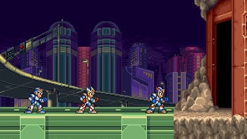 Mega Man X1, X2, X3, Intro Stage  (Xstyle remix medley)