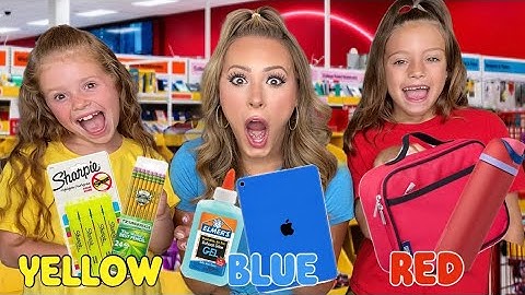 ONE COLOR ONLY BACK TO SCHOOL SHOPPING 🍎✏️📘 @agset211 @HallieOnStage114 #school #trend #shopping