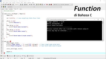 FUNGSI (Function) di Bahasa C (Pemrograman Dasar, SMK)