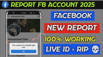 How to Report Facebook Account Permanently Delete 2025 || How To Report FACEBOOK Account 2025