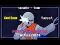 Point of NO Return With Lyrics | Undertale: Last Corridor