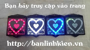 Móc Khóa LED Trái Tim (Minh Hà Group)