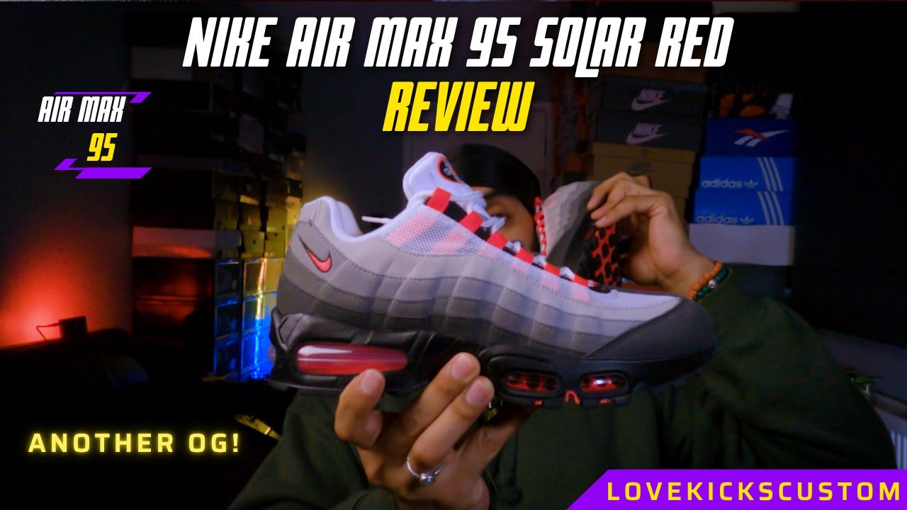 靴 Nike Air Max 95 Gradient Red Nike Air Max 95 'White & Solar Red & Granite' Release Date. Nike SNKRS