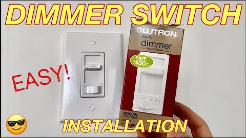 HOW to INSTALL a DIMMER SWITCH - Single Pole Dimmer Light Switch Installation. Easy!