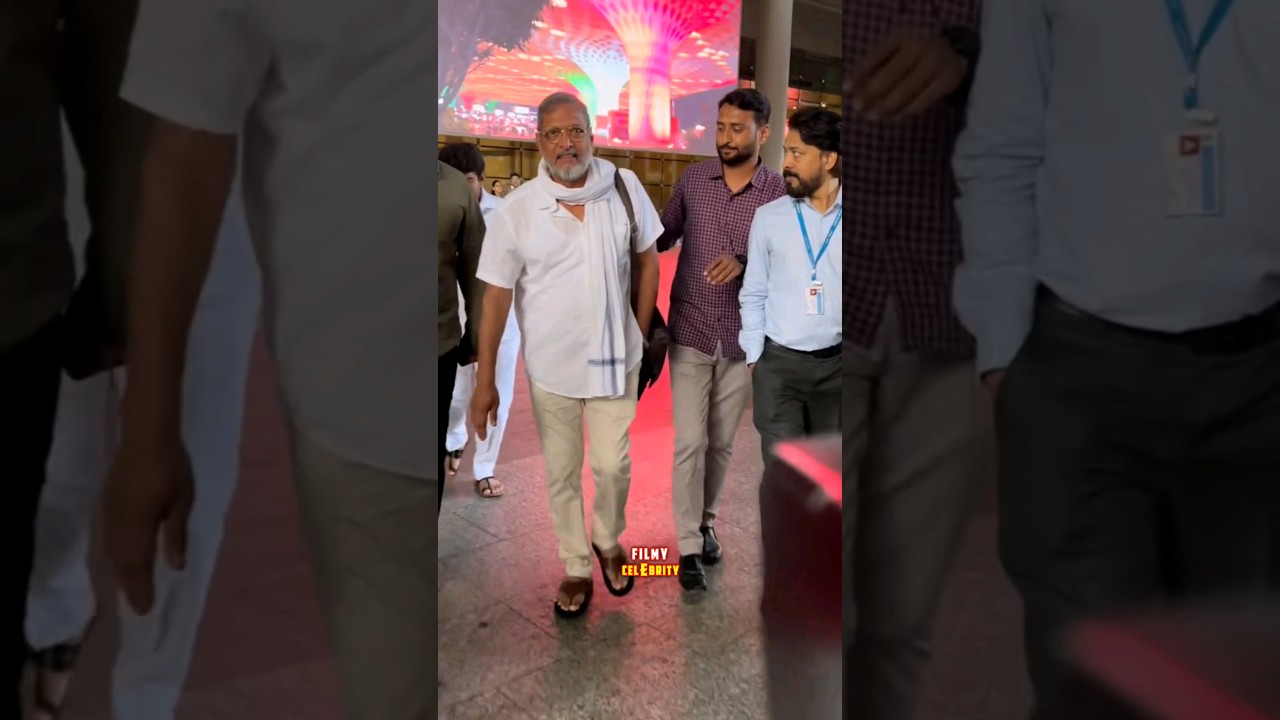 Nana patekar spotted at airport