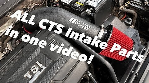 MK7.5R CTS INTAKE, TIP/ TURBO INLET PIPE, AND TURBO MUFFLER DELETE