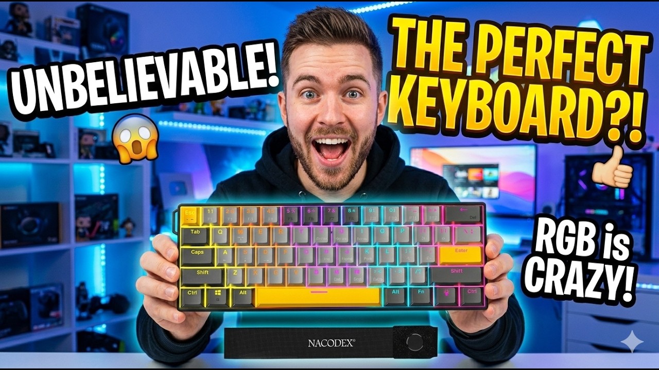 Ajazz X Nacodex NK61 60% Mechanical Keyboard - Wired Gaming Keyboard