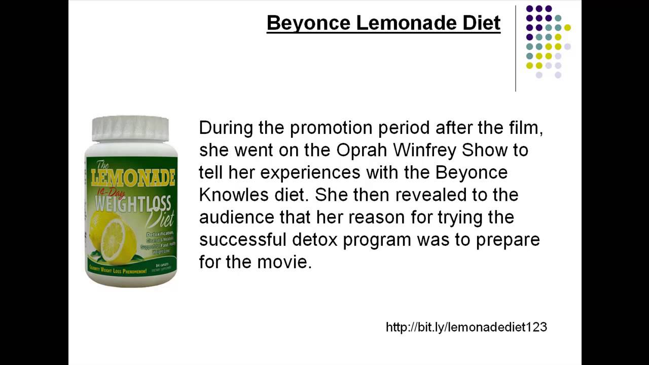 Beyonce Lemonade Diet - Did Beyonce Succeed on the Lemonade Diet? - YouTube