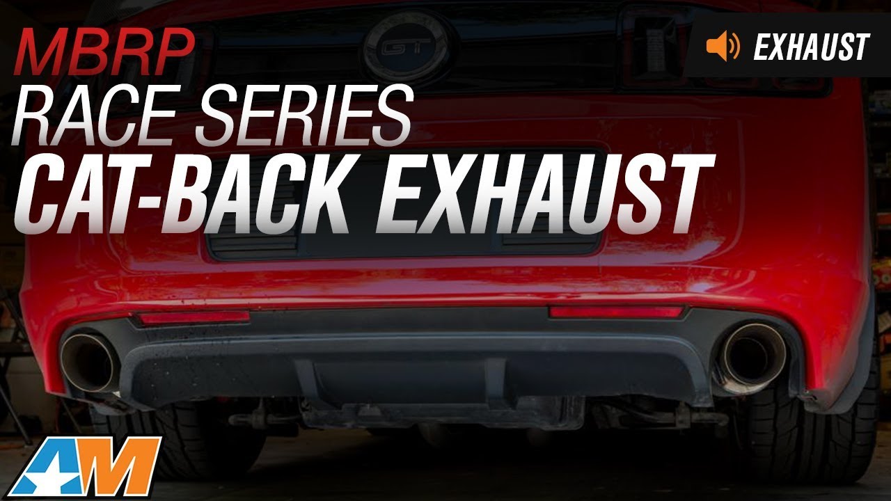 performance parts bmw 2011-2014 Mustang GT MBRP Race Series Cat-Back Exhaust Sound Clip & Install