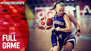 Greece v Sweden - Full Game - FIBA U16 Women's European Championship 2017
