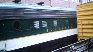 NCTM Caboose Train at Spencer, NC 6/20/15 w/ Awesome Southern FP7 6133 Close-Up View Pt.1!!!
