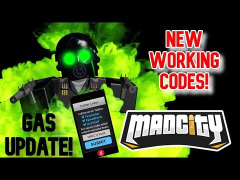 New Working Codes Gas Update Roblox Mad City Youtube