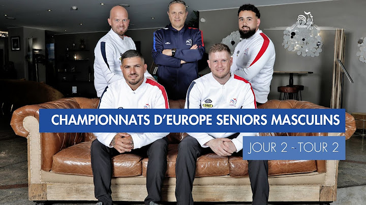 CHAMPIONNAT D'EUROPE SENIOR MASCULIN - JOUR 2 TOUR 2
