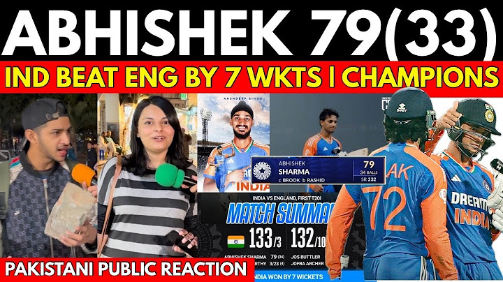 Abhishek 79(34)🥵| India Beat England by 7 wkts 1st T20i | Pakistani Reaction