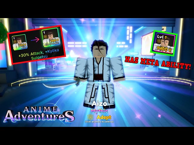 EVOLVING MY NOOB AIZEN TO FINAL FORM IN Anime Adventures Roblox 
