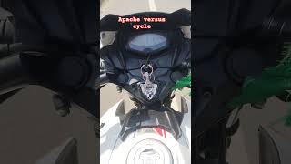 Apache versus cycle ka race#apache #shorts #video