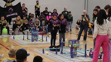 1251g Ladybots and 66936a Supernova Teamwork 2nd place CREATE US Open Elementary VEXIQ Pitching In