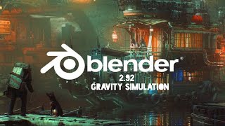 Gravity Simulation in Blender 2.92 #shorts