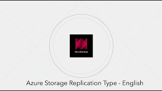 Azure Storage Replication Type - English