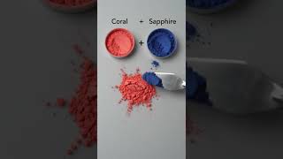 Coral + Sapphire Color = What Color? #shorts #vizmoira
