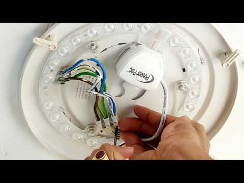DIY LED light installation,easy to change old ceiling light into LED light in Singapore..DIY