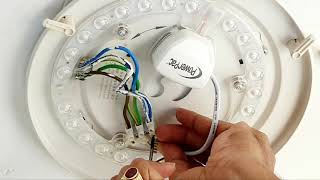 DIY LED light installation,easy to change old ceiling light into LED light in Singapore..DIY