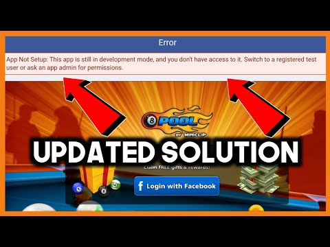 Fix 8 ball pool login problem facebook | 8 ball pool facebook login error problem fix