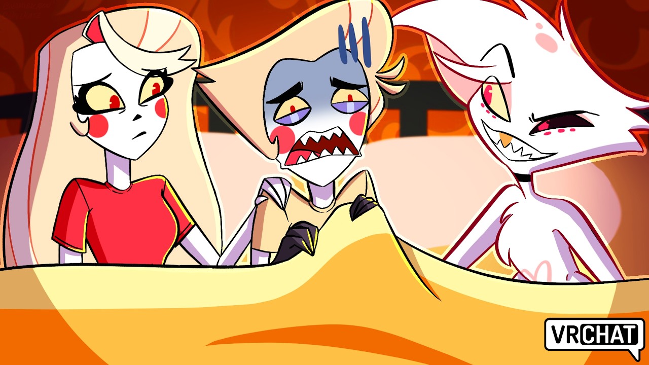 Lucifer Has a 'DUCK' SLUMBER PARTY in Hazbin Hotel VRChat