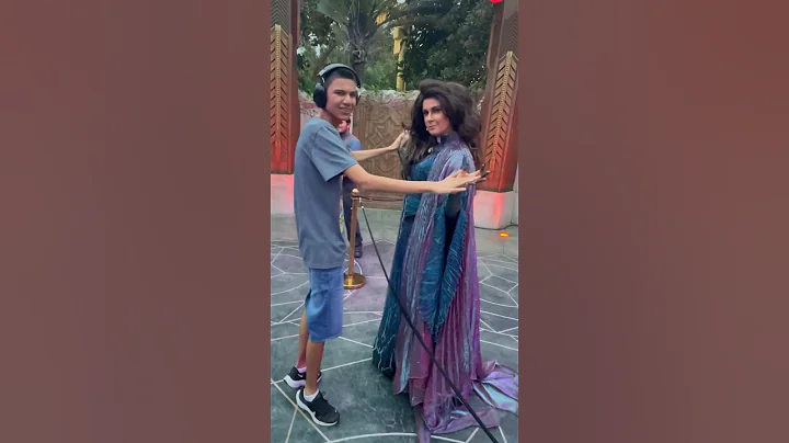 Thomas mirroring Agatha’s hand movements #shorts #disneyland #autism