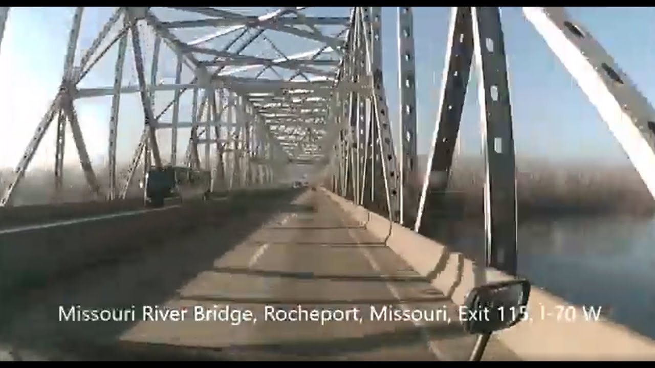 Missouri River Bridge in Rocheport, I70 W (exit 115 where Louis