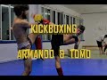 Kickboxing light sparring clips armando vs tomo