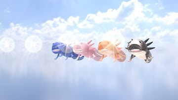 Axolotl The Little Monster - 3D model ready for game use - Attack01