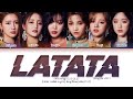 (G)I-DLE - LATATA (English Ver.) (Color Coded Lyrics)