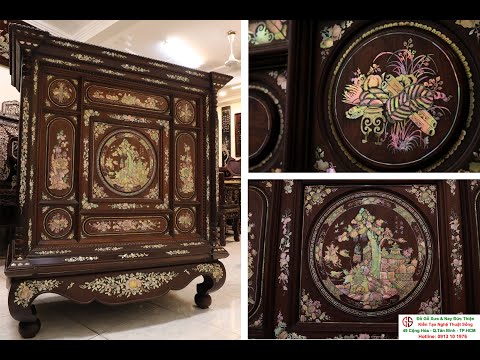 Video [ SIÊU TỦ THỜ GỖ CẨM LAI ] - CHUẨN CỔ XƯA - CHẤT LIỆU... - youtube